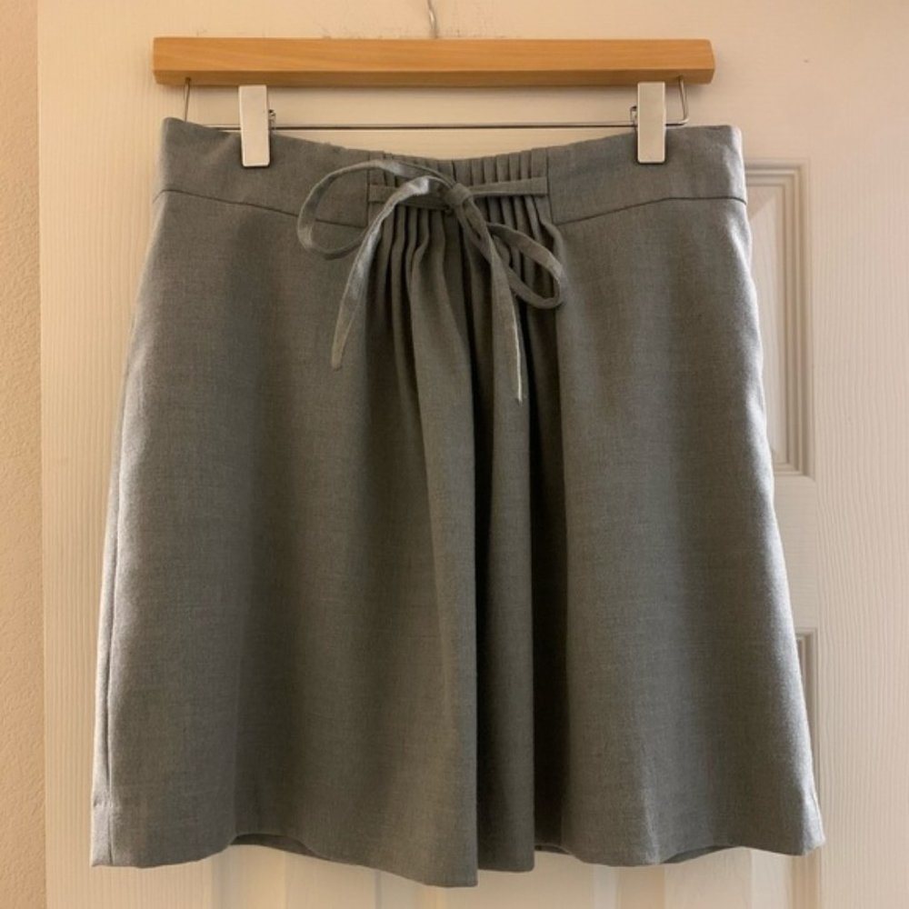 Gap Grey Pleated Skirt w/Tie, 6 - Picture 3 of 7